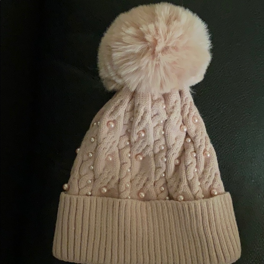 Pink Knit Winter Hat